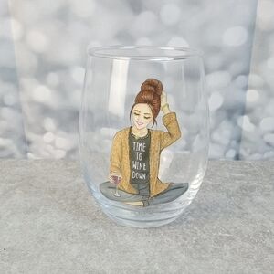 🍒 Wine Down Girlfriends Stemless Wine Glass